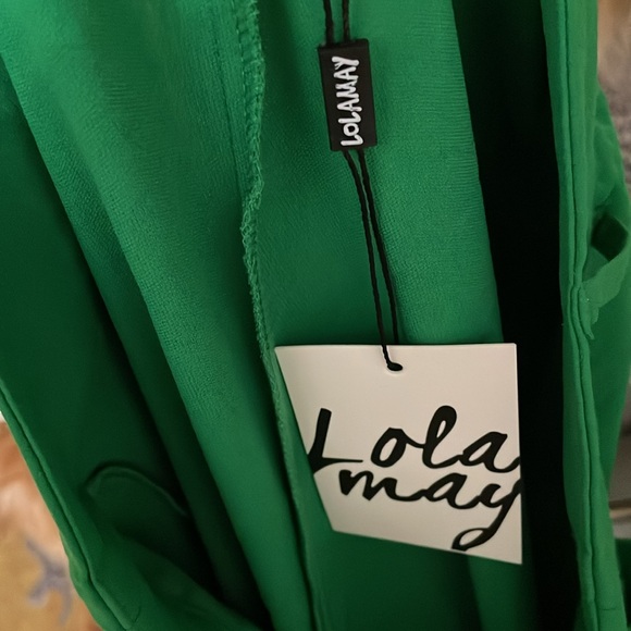 LOLA MAY Women's Plus Tailored Trousers Size 22 In Green - Picture 8 of 9